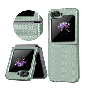 三星2024豪华防摔翻盖Galaxy Z翻盖6/Flip5新款方格TPU电脑手机外壳保护套 - Product Image 1