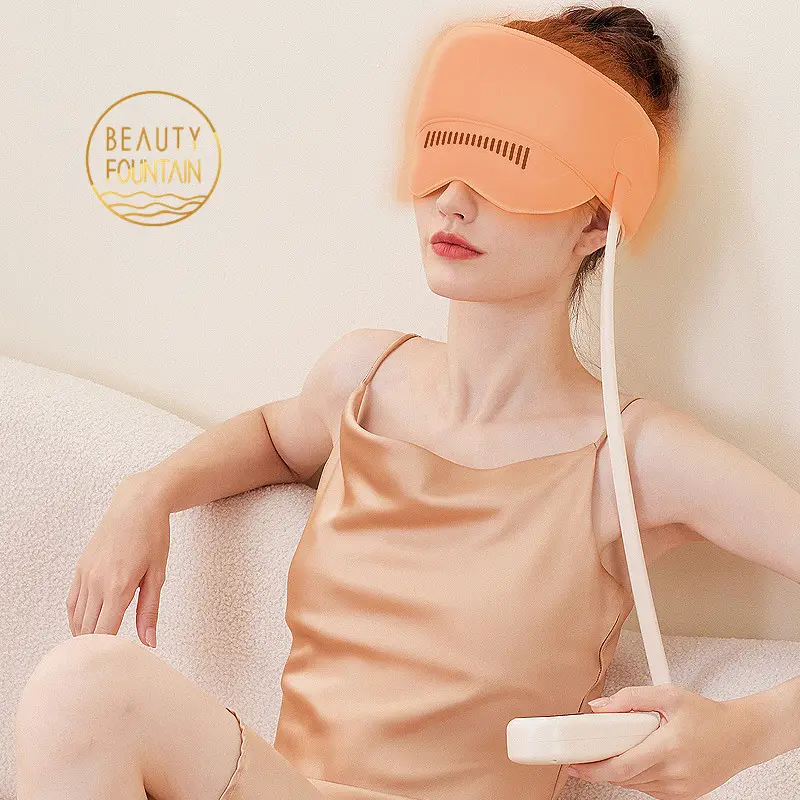 Massage par pression d'air de chauffage électrique Portable 2 en 1 soulagement de la douleur tête oculaire masseur de Compression d'air migraine capuchon de soulagement des maux de tête