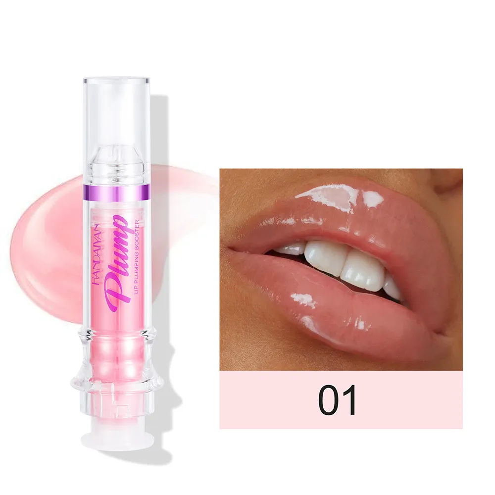 Pelembap bibir, 6 warna penebal bibir dengan ekstrak cabai pelembap besar memelihara minyak bibir produk kecantikan kosmetik