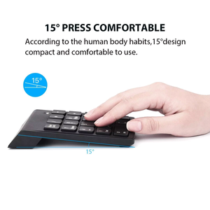 Keywin Wired 18-Tasten-Nummer Tragbare Tastatur USB Mini Numerische Tastatur Einhand-numerische Tastatur für Laptop Desktop PC Tablet