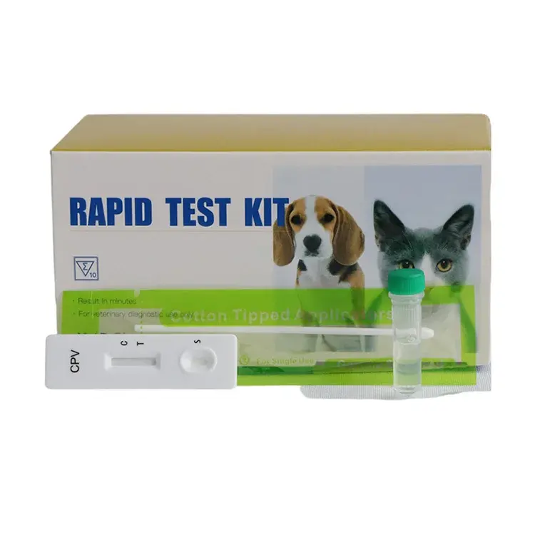 Canis Ehrlichia Ab + Leishmania (LSH) Ab Combo PET Detección de plasma de suero de sangre entera RLN CDV CIV CPV CCOV vet kit de prueba rápida