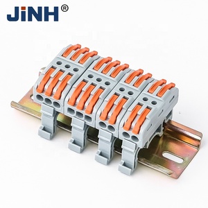 Quick <strong>Connect</strong> Electrical Wire Connector 3P <strong>Spring</strong> Type Screw-Free Lever Universal Din Rail <strong>Terminal</strong> <strong>Blocks</strong> - Product Image 3