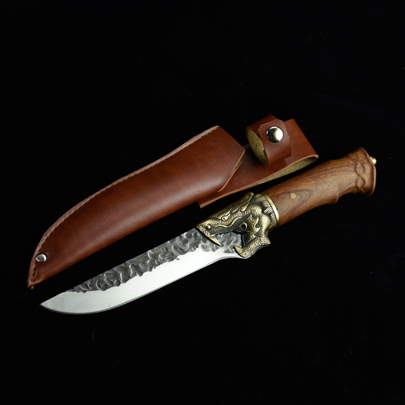 Dragon chi shadow blade leather sleeve brown