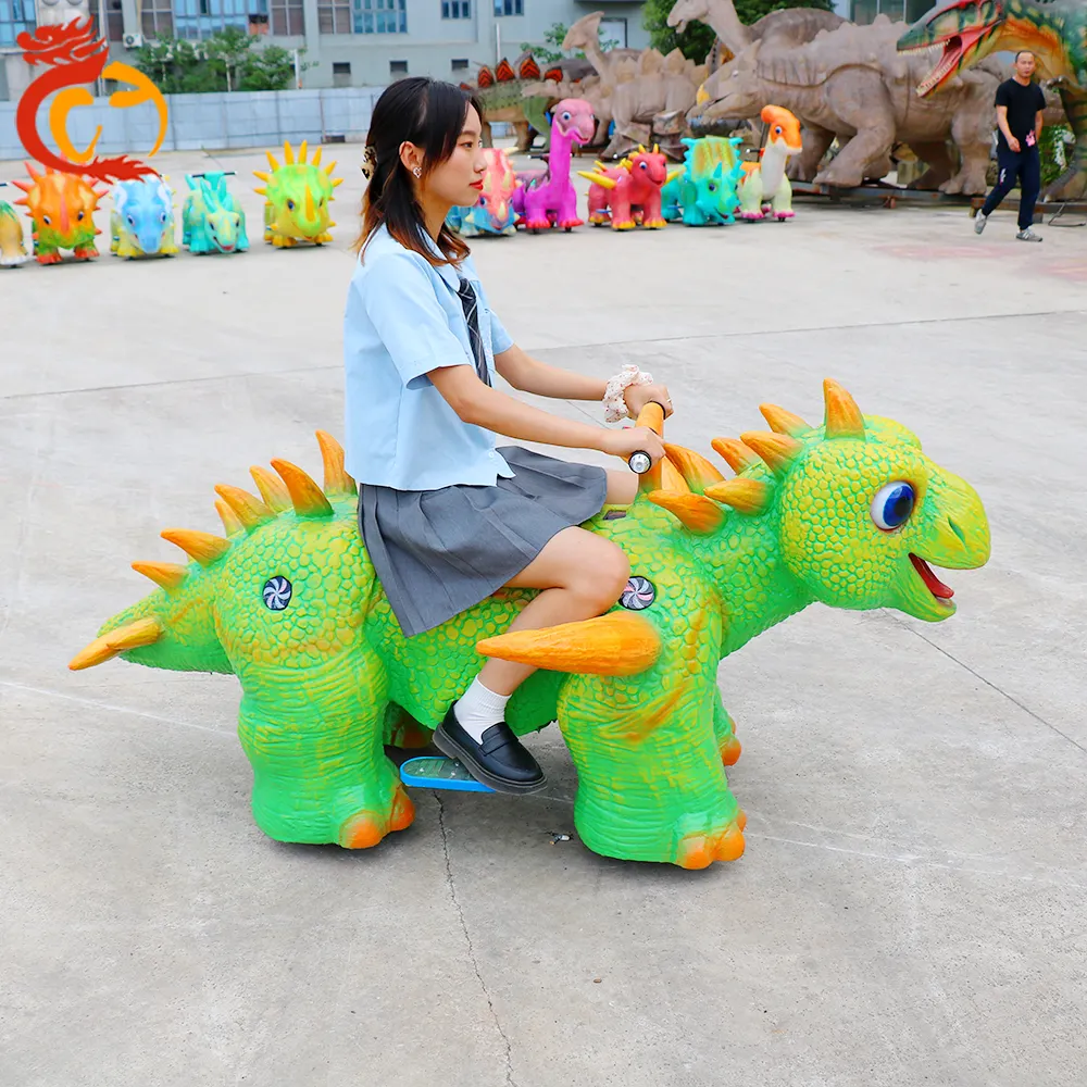 Chuangying-parque de atracciones al aire libre e interior, parque de juegos con monedas, dinosaurio eléctrico, animal, para niños, Coche