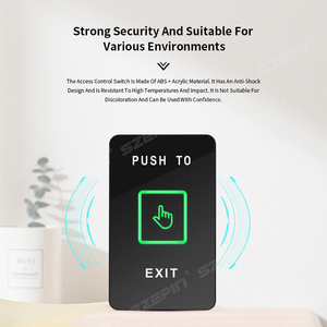 Pulsante dell'interruttore di uscita a sfioramento del cancello automatico di controllo accessi - Product Image 6
