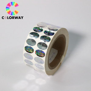 Hoja de etiquetas holográficas de alta seguridad Personalización Etiqueta adhesiva colorida antifalsificación con códigos individuales - Product Image 6