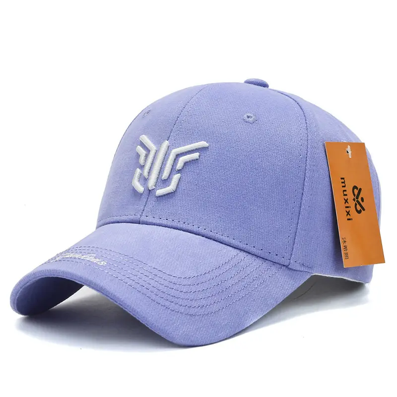 Casquette di cotone regolabile Unisex all'ingrosso personalizzato 6 cappelli con berretto da Baseball in tinta unita con logo ricamato personalizzato