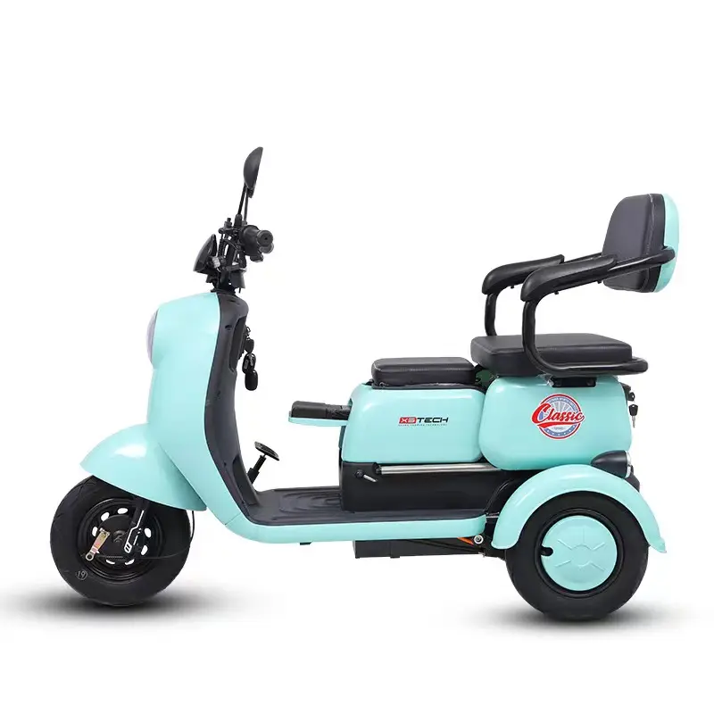2024 Novo design barato triciclo elétrico preço triciclo elétrico pais e filhos triciclo elétrico chinês