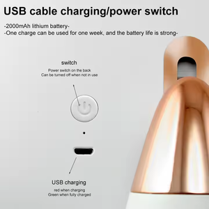充電式LED照明化粧ミラー小型引き出し付きベストスマートホームバニティテーブルラウンドミラータッチスクリーンバニティミラー - Product Image 5