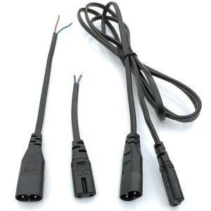 1ft Black 18AWG C7 to C8 Extension Power <strong>Cord</strong> Cable 2X18AWG - Product Image 3