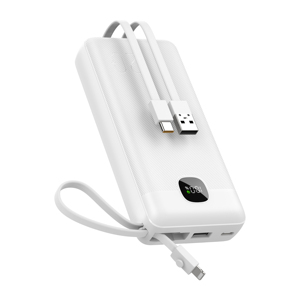 2025 Classic <strong>Design</strong> Built in Cable Quality 20000mAh Powerful Power Bank Ultra High Speed LED Display Factory Battery Pack - Product Image 6