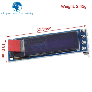 0,69 Zoll 96x16 OLED-Anzeige modul Weißes Display 0,69 "SSD1306 LCD-Bildschirms teuer karte Für Arduinos 3-5,5 V IIC-Schnitts telle
