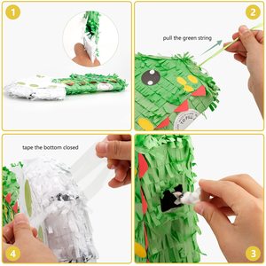 Dinozor numarası bir Pinata erkek doğum günü partisi malzemeleri için yarasa ve göz maskesi ile dinozor doğum günü partisi Dino süslemeleri - Product Image 6