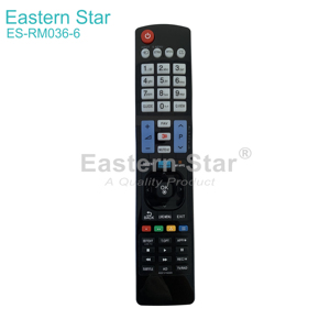 ES-RM036-6 universale di alta qualità prezzo di fabbrica Smart TV telecomando per HDTV Smart TV Controller telecomandato - Product Image 2