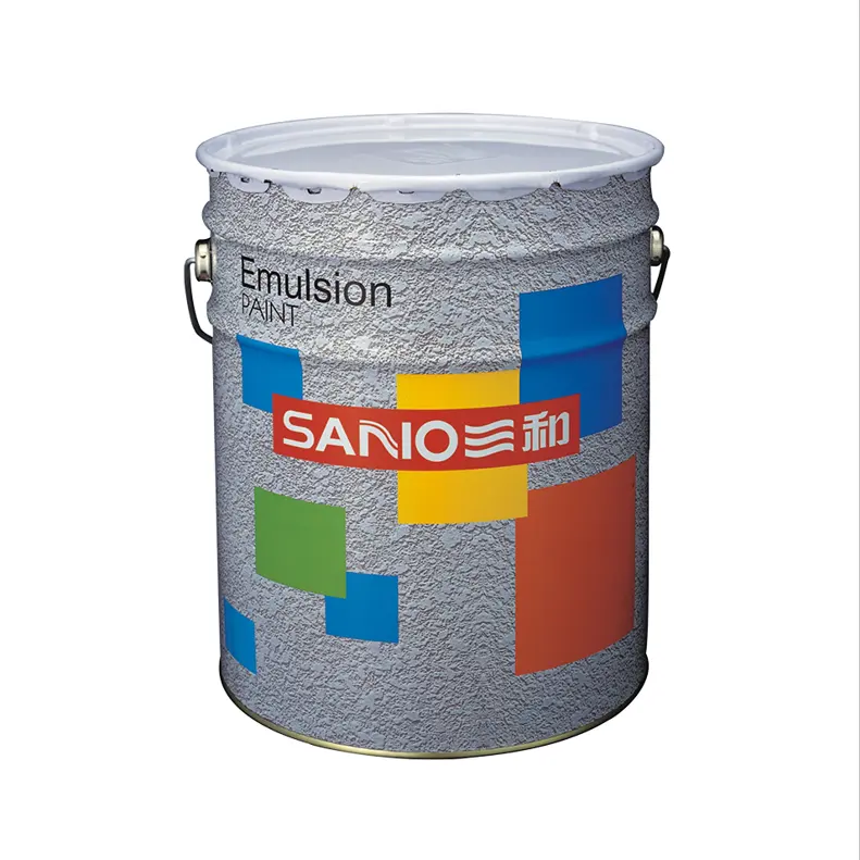 Sanvo สีอีพอกซีเรซินปูพื้นสีอีพ็อกซี่อีพอกซี่ใช้ในบ้านสีอิมัลชันสีขาวยูวีติดผนังแบบประหยัด