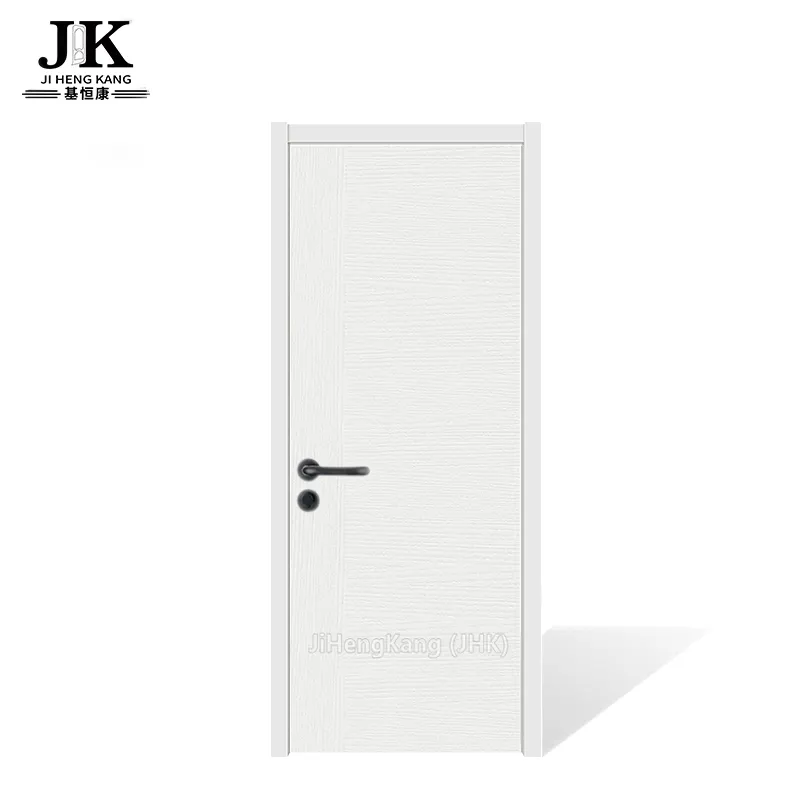 JHK-F04 Desenho de Porta de Madeira Fotos Portas de Cozinha MDF Branco