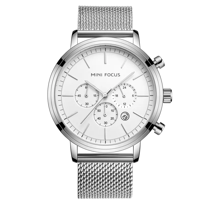 Reloj de cuarzo estilo Geneva de lujo de marca superior para hombre, hecho en china, reloj de malla de acero de lujo para negocios, reloj alemán, reloj Masculino