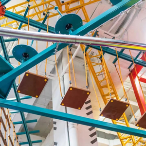 Cao độ cao trò chơi tùy chỉnh sân chơi trong nhà dây tất nhiên thiết bị vui chơi giải trí công viên - Product Image 3