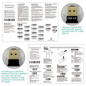 Symcode MJ-2877 Portable Barcode <strong>Reader</strong> 2.4GHz Wireless BT Scanner USB Interface Works Windows Mac Android IOS Phones - Product Image 5