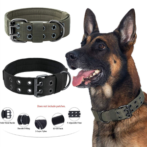 Hebilla de Metal de entrenamiento táctico de lujo, correa de perro de galgo grande de alta resistencia, Collar grande ajustable, ancho, logotipo personalizado - Product Image 1