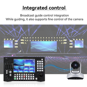 NDI 8 transmissão de streaming de Canais de entrada de vídeo HDMI switcher matrix switcher controle de câmera PTZ mini pro video switcher