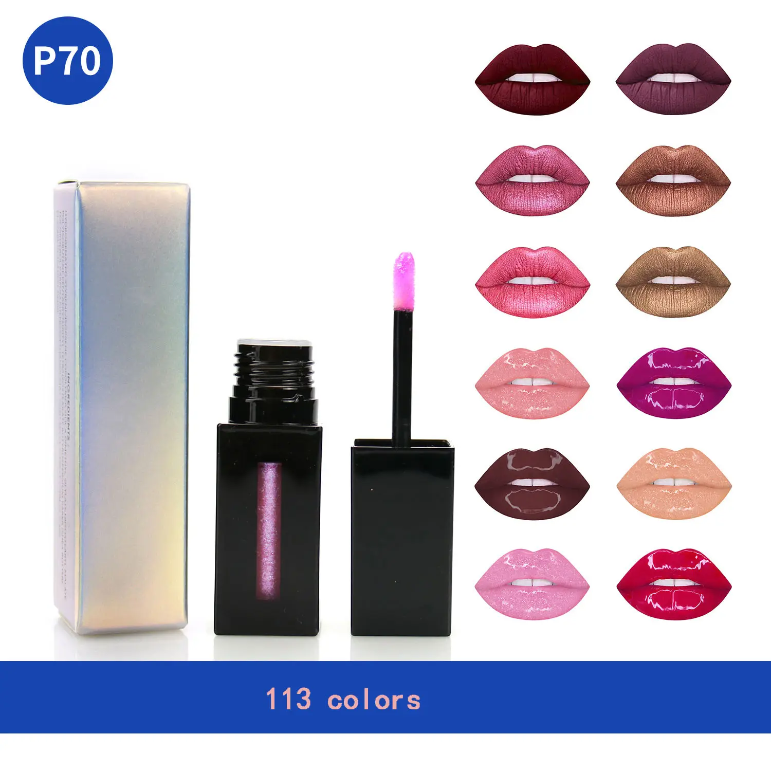wholesale satin liquid lipstick chunky glitter for lipgloss lip glow oil mousturize lip gloss with nice luxury famous lipsticks