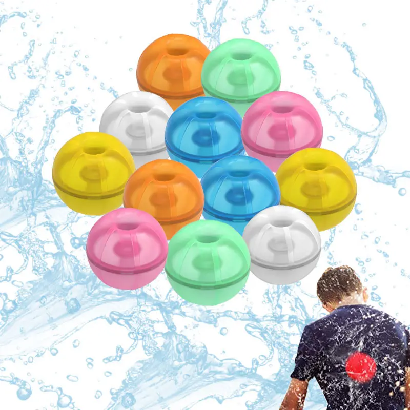 Летний открытый бассейн детские игры игрушки силиконовые магнитные самозапечатывающиеся многоразовые водяные шары