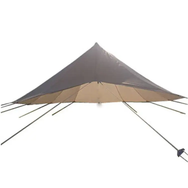 כותנה Ripstop נייד מקלט שמש מסגרת קמפינג חיצוני סוכך טארפ בד עמיד למים בד אוהל אוהלים