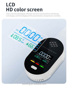 Household Travel Camper <strong>3</strong>-in-<strong>1</strong> Temperature Humidity CO Monitor Portable CO <strong>Gas</strong> Meter Carbon Monoxide <strong>Detectors</strong>