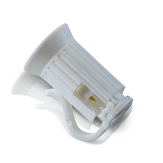 White C7 E12 Base Light Bulb Sockets 18AWG Wire 100 Pack