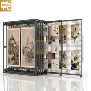 Tùy chỉnh trượt đẩy kéo vải giá treo bức tranh tác phẩm nghệ thuật hiển thị đứng Nhà cung cấp Trung Quốc của showroom hiển thị - Product Image 1