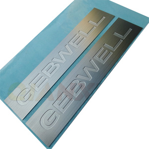 Kim loại dấu hiệu nhận dạng tên tấm khắc 304 316 SS logo thương hiệu nhôm huy hiệu biểu tượng khắc thép không gỉ tên nơi - Product Image 2