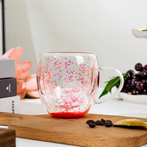 ONEIN High Borosilicate Double Layer Glass High Temperature Resistant <strong>Cup</strong> with Flash High Appearance Level - Product Image 5