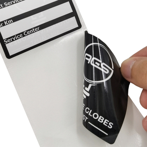 Hochwertiges Druck auto Beschreibbarer QR-Code Verfalls datum Ölwechsel Service Erinnerung Aufkleber Fensterglas Doppelseitiges Etikett - Product Image 2