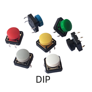 10set interruttore tattico momentaneo 12x12mm aggiungere tappi di plastica altezza 9.2mm interruttore a pulsante 4pin SMT DIP PCB pulsante di montaggio - Product Image 2