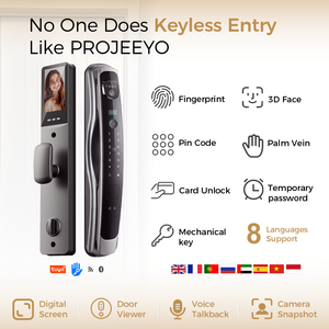 Wifi חכם נעילה אלקטרונית עבור מלונות אלומיניום גישה מקלדת דיגיטלית מקלדת עץ דלת זיכרון כרטיס ענן נתונים - Product Image 2