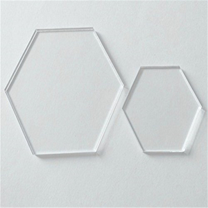 透明亚克力六角板定制亚克力空白片Lucite六角板用于地名卡 - Product Image 3