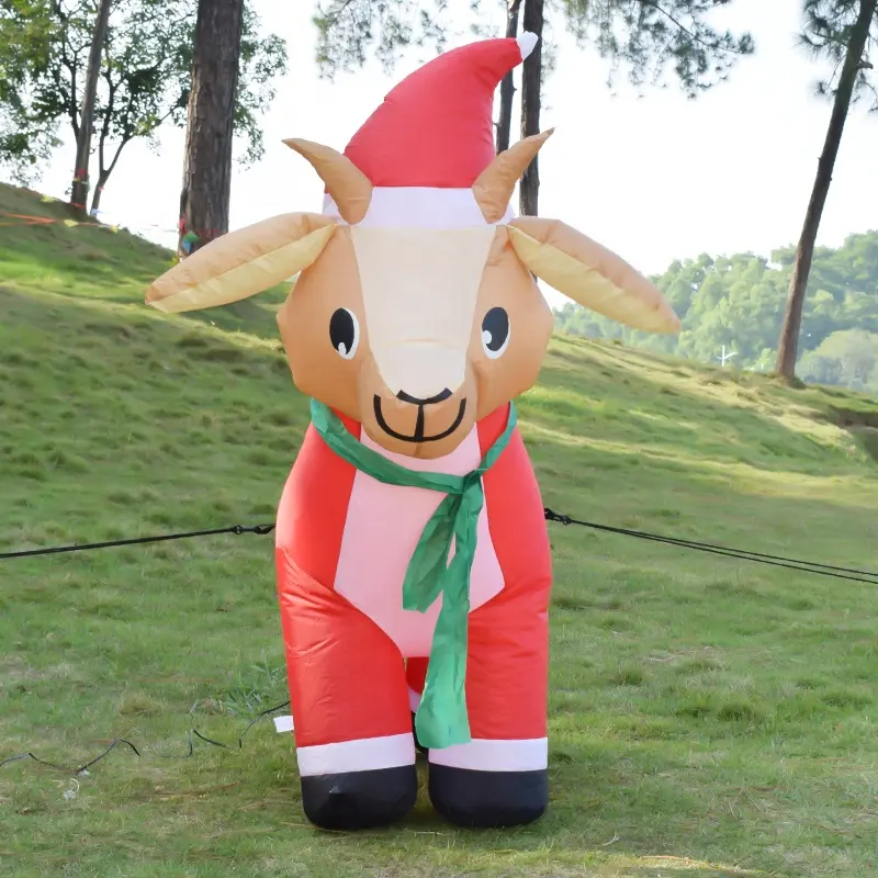 Pubblicità gonfiabile capra pneumatica Costume di capra decorazioni natalizie Made in China