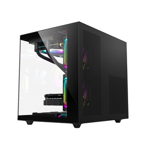 Ruix carnevale S1 vista piena vista mare vetro temperato Mini cassa del Computer unità di sistema Micro ATX ITX scheda madre Cabinet del Computer - Product Image 3