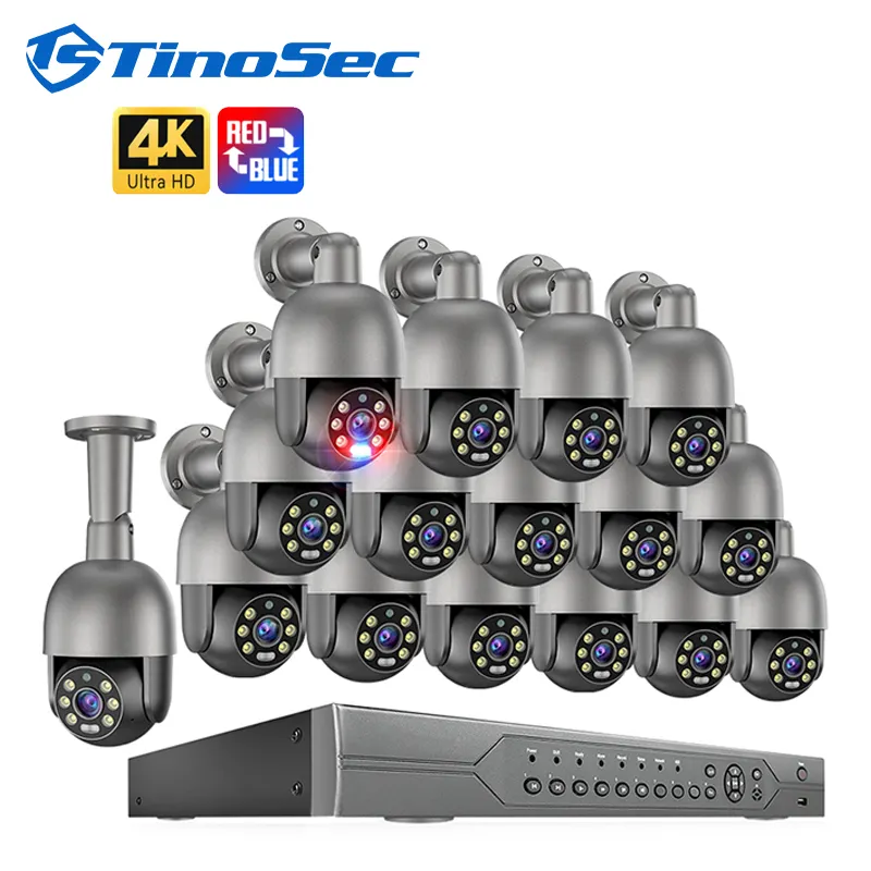 OEM 8MP 4K NVR Camera Kit POE 8ch 16ch 32 Channel IP System Security CCTV Surveillance System Camera Set