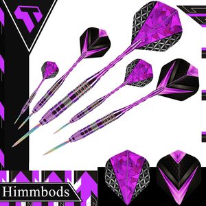 Jeu de fléchettes en métal à 3 tiges en aluminium Jeu de fléchettes en métal Ensembles de fléchettes professionnelles en acier + vols de fléchettes supplémentaires - Product Image 3