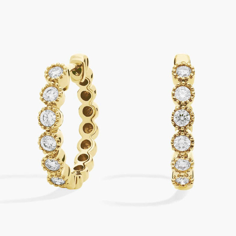 Moissanite+GRA Certificate-Gold
