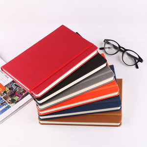 Custom A5 Diary Design Custom logo Office Solid Color Stationery Diary Custom <strong>Elastic</strong> Stitched PU Leather <strong>Notebook</strong> - Product Image 5
