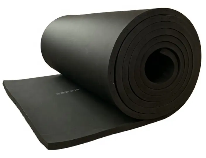 NBR/PVC heat building insulation board rubber foam insulation sheet roll