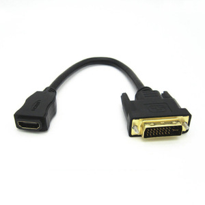 <strong>DVI</strong>-<strong>HDMI</strong> Dual Link 24+5 Pin Male to HD Female Converter Adapter for HDTV TV Speaker Camera Monitor Projector Computer PVC Jacket - Product Image 2