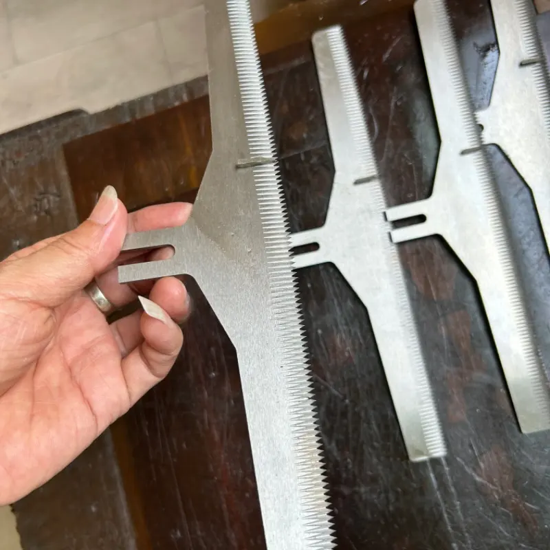 Cuchilla para máquina de embalaje Cuchilla dentada de corte de cuchillo largo de 800mm