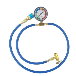 Car AC System Simple Refuelling Tool AC.135.697 R134a Refrigerant Charge Hose Kit 1/2&quot;<strong>ACME</strong> <strong>Female</strong> 1/4&quot;SAE Male Self Sealing - Product Image 1