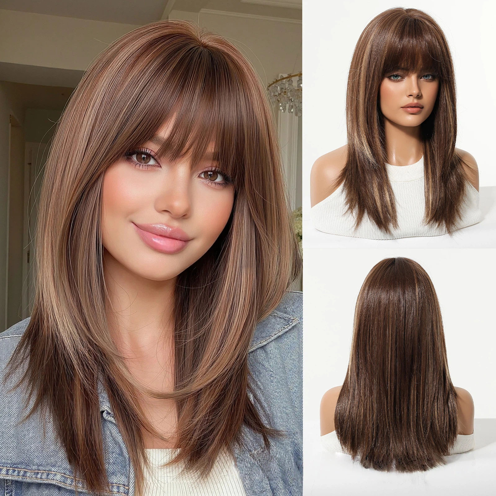 Filet à cheveux japonais vintage caramel marron chaud