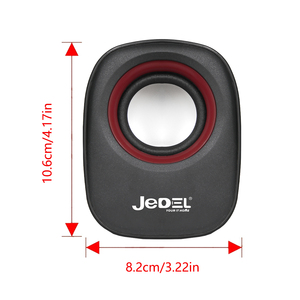 USB 2,0 Mini Multimidian 3W Woofer pasivo ABS plástico USB altavoz para PC Notebook computadora de escritorio 3,5mm Fuente de alimentación de CC - Product Image 2