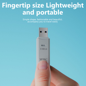 2合1 USB 3.0读卡器Micr sd卡读卡器usb适配器高速读卡器TF存储卡，用于电脑笔记本电脑配件 - Product Image 2